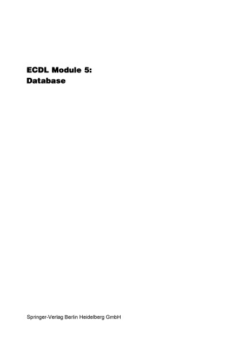 ﻿پایگاه داده: ECDL - استاندارد رایانه شخصی اروپا