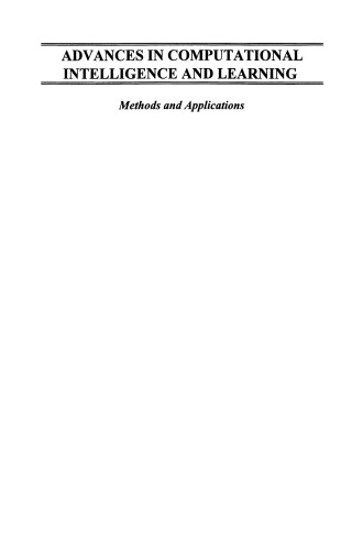 ﻿پیشرفت در هوش محاسباتی و یادگیری: روش ها و کاربردها