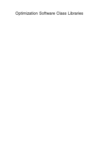 ﻿کتابخانه های کلاس نرم افزار بهینه سازی