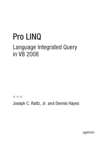 ﻿Pro LINQ: Query یکپارچه زبان در VB 2008