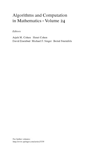 ﻿Involution: نظریه صوری معادلات دیفرانسیل و کاربردهای آن در جبر رایانه ای