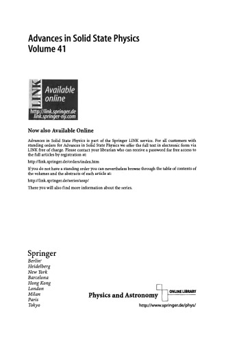 ﻿پیشرفت در فیزیک حالت جامد