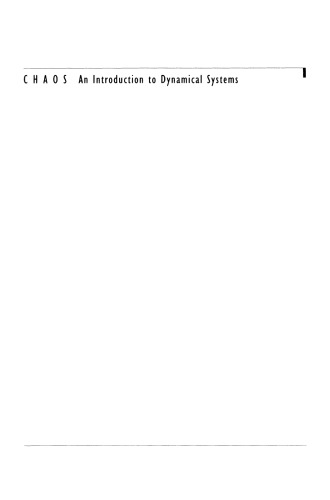 ﻿آشوب: مقدمه ای بر سیستم های پویا