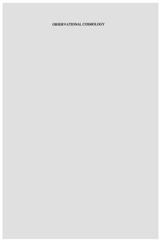 ﻿کیهان شناسی مشاهده ای: با استفاده از نظرسنجی های جدید رادیویی مجموعه مقالات کارگاهی که در پورتو دو لا کروز ، تنریف ، جزایر قناری ، اسپانیا برگزار شد ، 13-15 ژانویه 1997