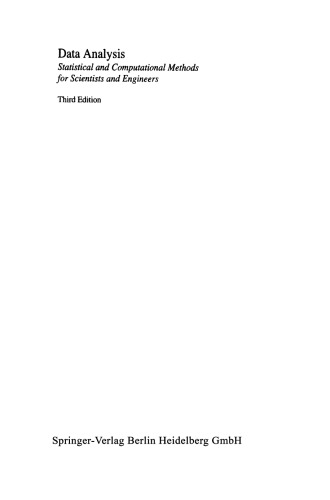 ﻿تجزیه و تحلیل داده ها: روش های آماری و محاسباتی برای دانشمندان و مهندسان
