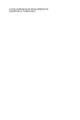 ﻿سمپوزیوم IUTAM در مورد تحولات در آشفتگی ژئوفیزیک