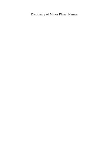 ﻿فرهنگ نام سیارات کوچک