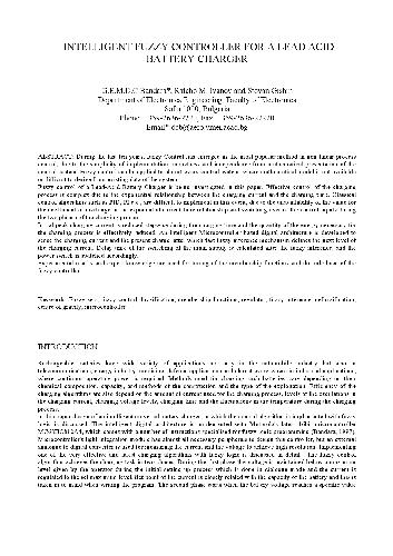 ﻿کنترلر فازی هوشمند برای شارژر باتری سرب اسید