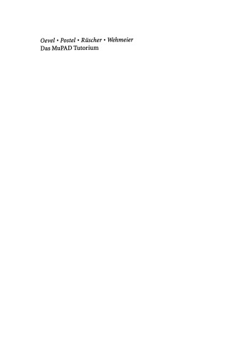 ﻿آموزش MuPAD: نسخه آلمانی