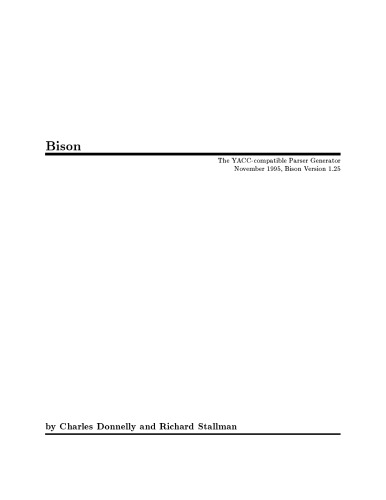 ﻿گاومیش کوهان دار امریکایی YACC - مولد تجزیه کننده سازگار