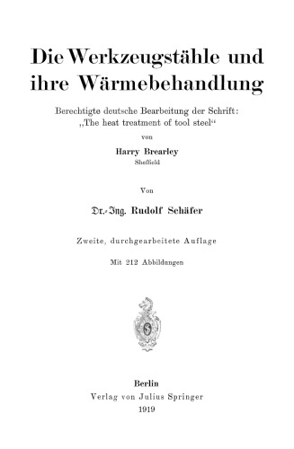 فولادهای ابزار و عملیات حرارتی آنها: ویرایش مجاز اسکریپت آلمانی: 