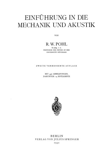 مقدمه ای بر مکانیک و آکوستیک