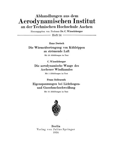 ﻿مقالاتی از موسسه آیرودینامیک در دانشگاه فنی آخن