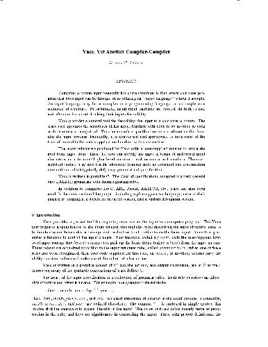 Yacc - باز هم یک کامپایلر-کامپایلر دیگر