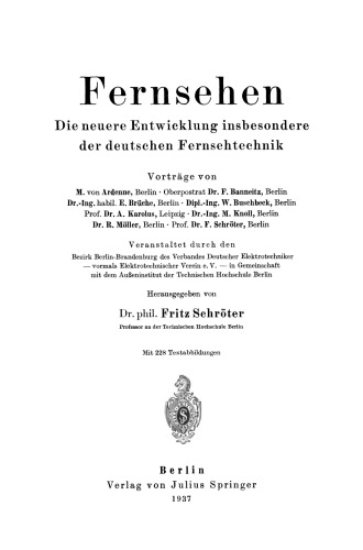 تلویزیون: توسعه اخیر به ویژه از تکنولوژی تلویزیون آلمان