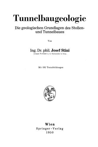 ﻿زمین شناسی تونل زنی: مبانی زمین شناسی ساخت تونل و تونل