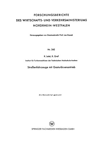 وسایل نقلیه جاده ای با درایو توربین گاز