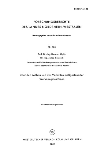 ﻿در مورد ساختار و رفتار ماشین ابزارهای کنترل شده با اندازه گیری