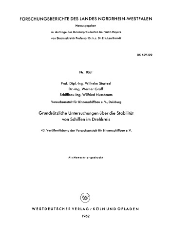﻿بررسی های اساسی در مورد پایداری کشتی ها در چرخش