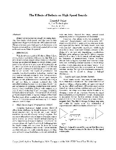 ﻿اثرات عیوب بر روی بردهای پرسرعت