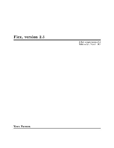 ﻿فلکس، نسخه 2.5. یک ژنراتور اسکنر سریع