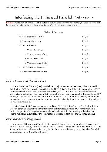 ﻿واسط پورت موازی پیشرفته V1.0