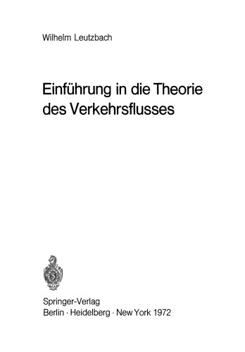 ﻿مقدمه ای بر تئوری جریان ترافیک