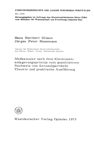 ﻿محفظه اندازه گیری بر اساس اصل رسوب یون کوچک برای تشخیص کمی ذرات آئروسل. نظریه و اجرای عملی