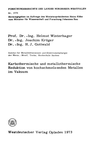 ﻿احیای کربوترمی و متالوگرمیک فلزات نسوز در خلاء