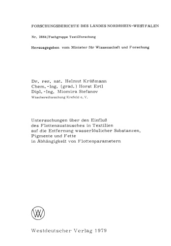 ﻿بررسی تاثیر تبادل مشروب در منسوجات بر حذف مواد محلول در آب، رنگدانه ها و چربی ها به عنوان تابعی از پارامترهای مشروب