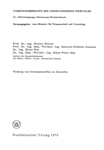 ﻿اثر مواد چرخه ای در کوره بلند