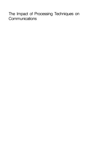 تاثیر تکنیک های پردازش در ارتباطات