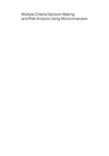 تصمیم گیری چند معیار و تجزیه و تحلیل ریسک با استفاده از ریز رایانه ها