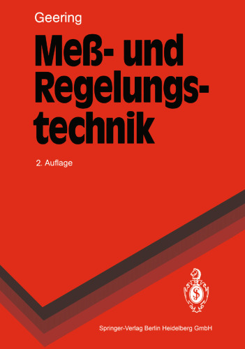 ﻿فن آوری اندازه گیری و کنترل: مبانی ریاضی، روش های طراحی، مثال ها