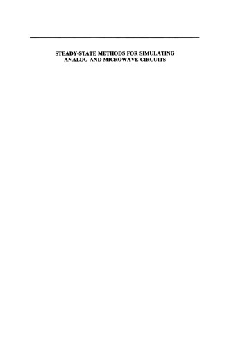 روش های حالت ایستا برای شبیه سازی مدارهای آنالوگ و مایکروویو