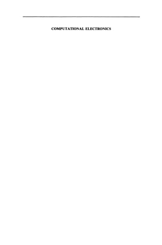 الکترونیک محاسباتی: حمل و نقل نیمه هادی و شبیه سازی دستگاه