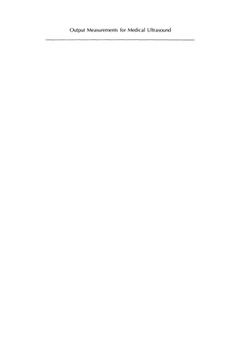 اندازه گیری های خروجی برای سونوگرافی پزشکی