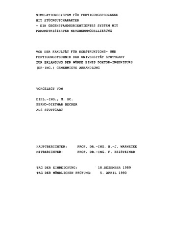 ﻿سیستم شبیه سازی برای فرآیندهای تولید با ویژگی کالای قطعه: یک سیستم شی گرا با مدل سازی شبکه پارامتری