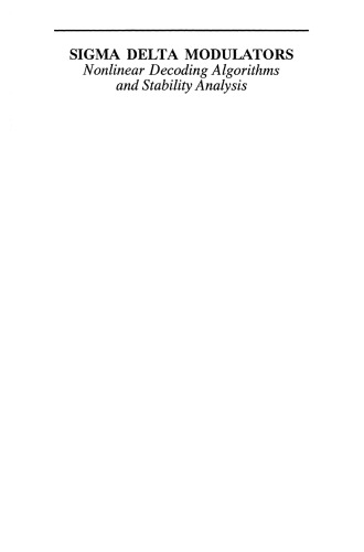 ﻿مدولاتورهای سیگما دلتا: الگوریتم های رمزگشایی غیرخطی و تجزیه و تحلیل پایداری