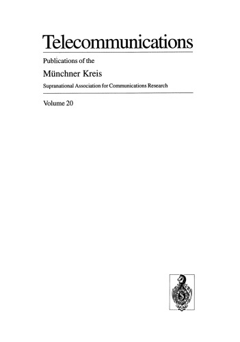 بازیکنان جهانی در مخابرات: مقالات یک کنگره در مونیخ، آوریل 20/21، 1994