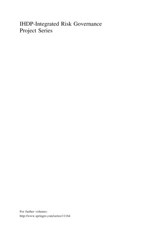 ﻿مدیریت ریسک یکپارچه: برنامه علمی و مطالعات موردی بلایای بزرگ