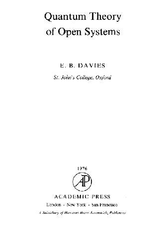 ﻿نظریه کوانتومی سیستم های باز