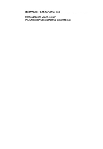 ﻿معماری و بهره برداری از سیستم های محاسباتی: دهمین کنفرانس GI/ITG در پادربورن، 9.-11. مارس 1988 مجموعه مقالات