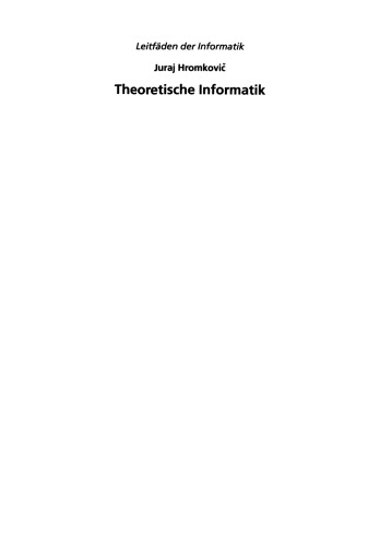 ﻿علوم رایانه نظری: پیش بینی ، نظریه پیچیدگی ، الگوریتم ها ، رمزنگاری. یک مقدمه