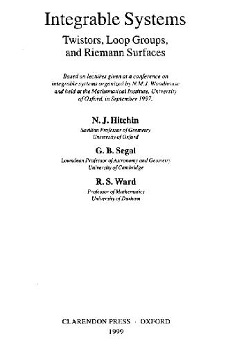 سیستم های یکپارچه: پیچش ، گروه حلقه و سطوح ریمان