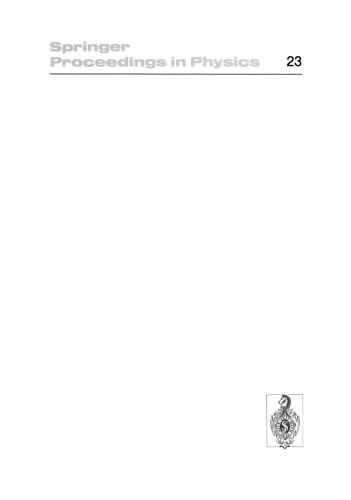 ﻿تحریکات و نوسانات مغناطیسی II: مجموعه مقالات یک کارگاه بین المللی، تورین، ایتالیا، 25 تا 30 مه، 1987