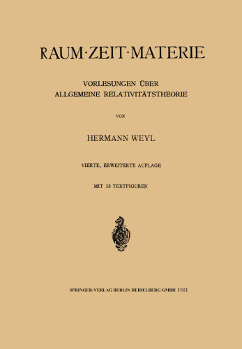 ﻿فضا · زمان · ماده: سخنرانی های مربوط به نسبیت عام