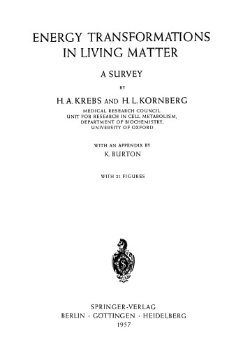 ﻿تحولات انرژی در ماده زنده: بررسی