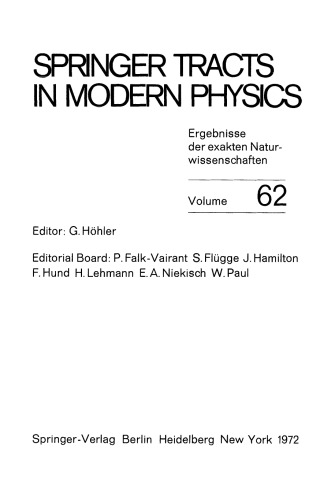 ﻿برهمکنش‌های فوتون و هادرون I: مؤسسه تابستانی بین‌المللی در فیزیک نظری DESY، 12 تا 24 ژوئیه، 1971