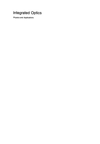 ﻿اپتیک یکپارچه: فیزیک و کاربردها